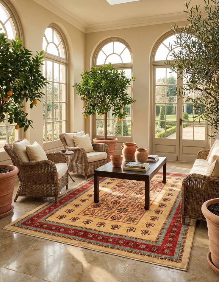 Detail image of 5' 9 x 7' 11 Kashkuli Rug