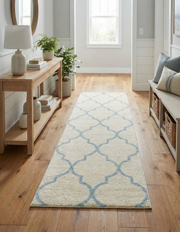 Detail image of  2' x 8' Paxon Trellis Runner Rug