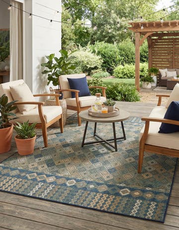 6' x 9' Easy-Clean Baja Indoor / Outdoor Rug