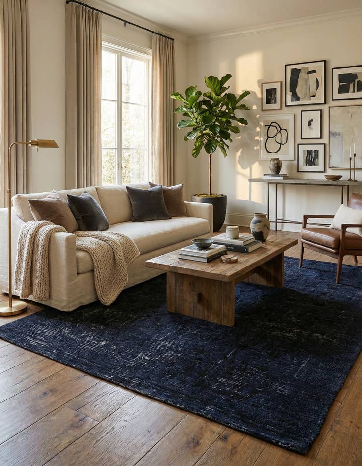 Detail image of 6' 7 x 9' 4  Hand Knotted Darya Wool Rug