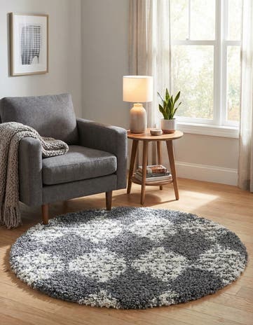 3' 3 x 3' 3 Serenity Shag Round Rug