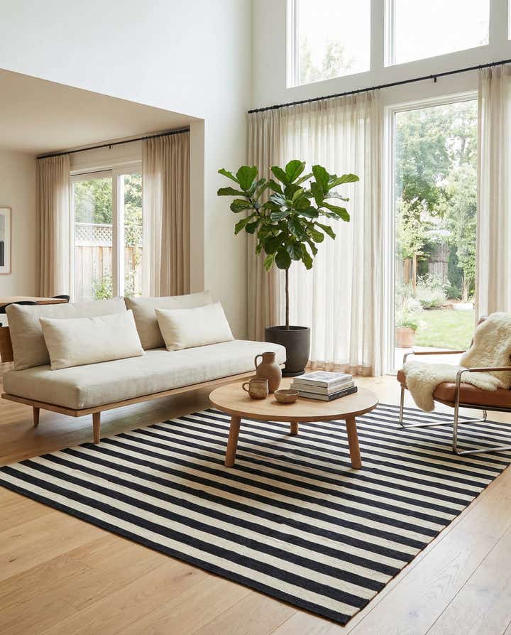 8' 6 x 9' 8 Hand Woven Kilim Modern Wool Rug