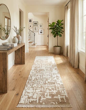 2' 8 x 9' 10 Hand Knotted Darya Wool Runner Rug