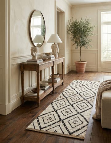 3' 5 x 12' 10 Hand Knotted Moroccan Wool Runner Rug