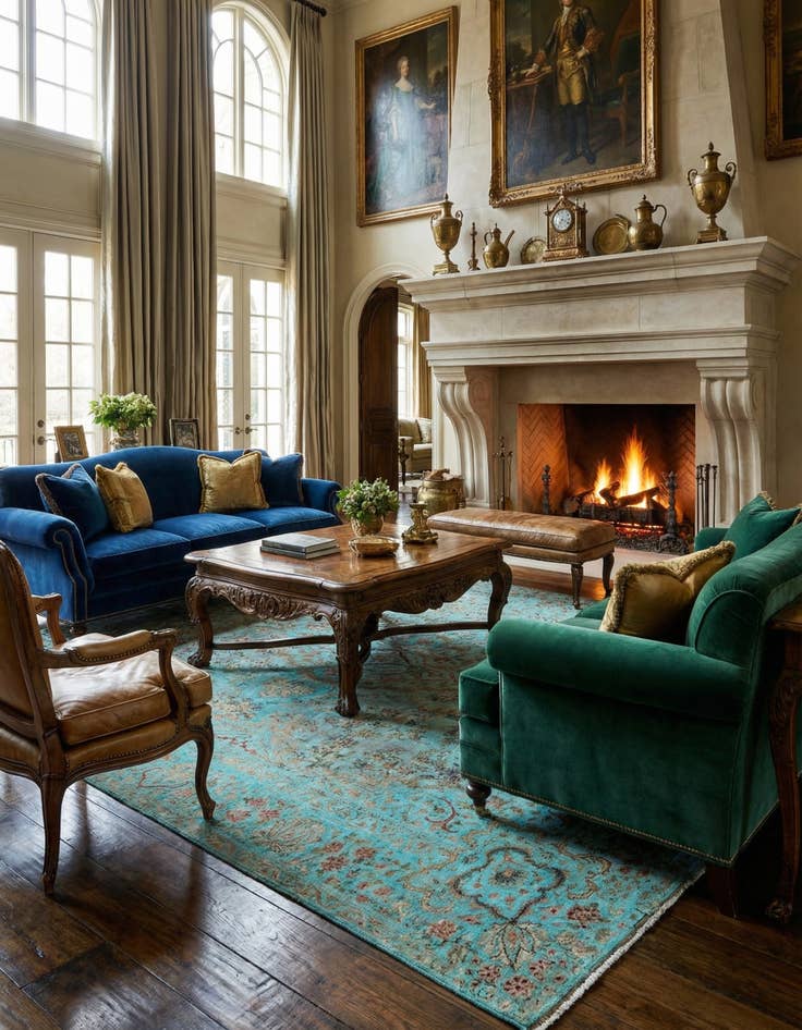 Detail image of 9' x 12' 5 Vintage Royal Wool Rug