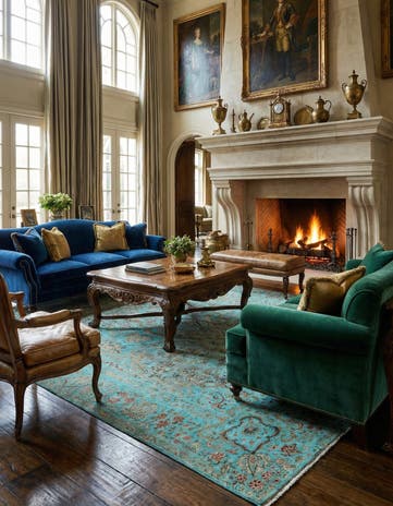 9' x 12' 5 Vintage Royal Wool Rug