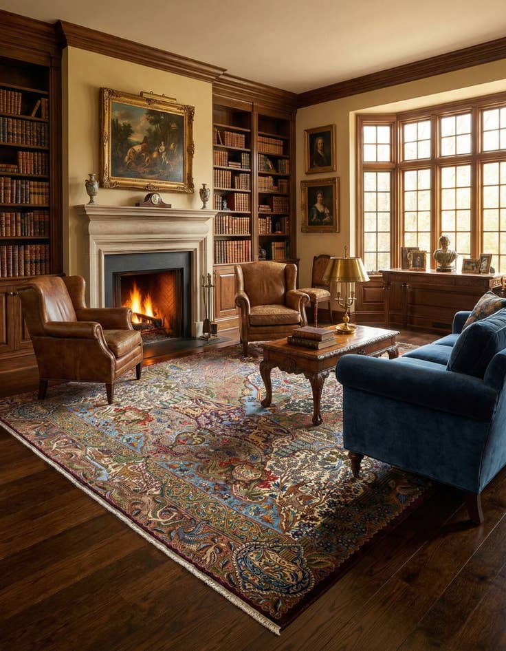 Detail image of 9' 11 x 12' 8 Kashmar Wool Rug