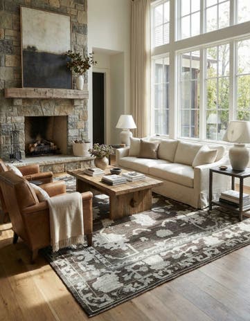 10' 2 x 13' 8 Hand Knotted Oushak Wool Rug