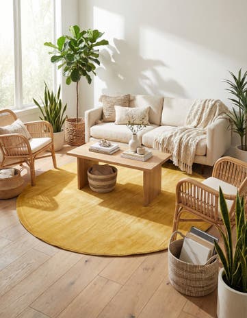 Gold SoHo Round Rug