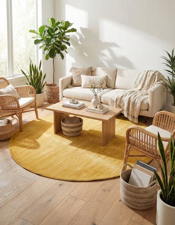 Gold SoHo Round Rug