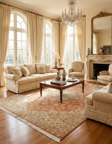 6' 8 x 10' Hand Knotted Tabriz Persian Rug