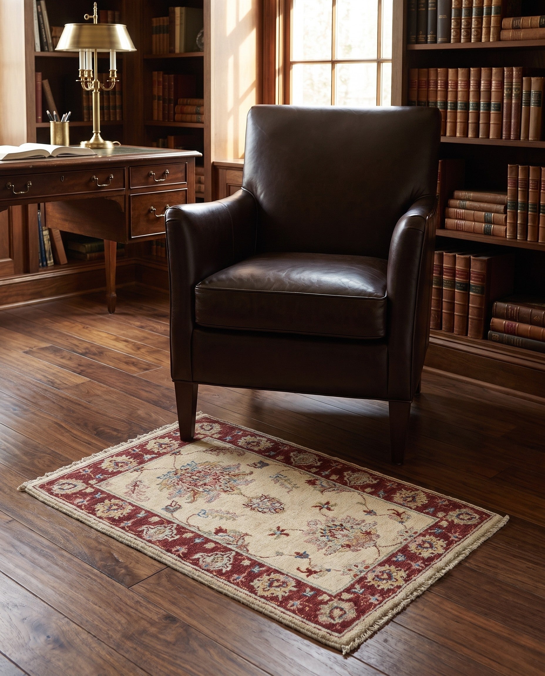 2' x 2' 9 Hand Knotted Ziegler Rug