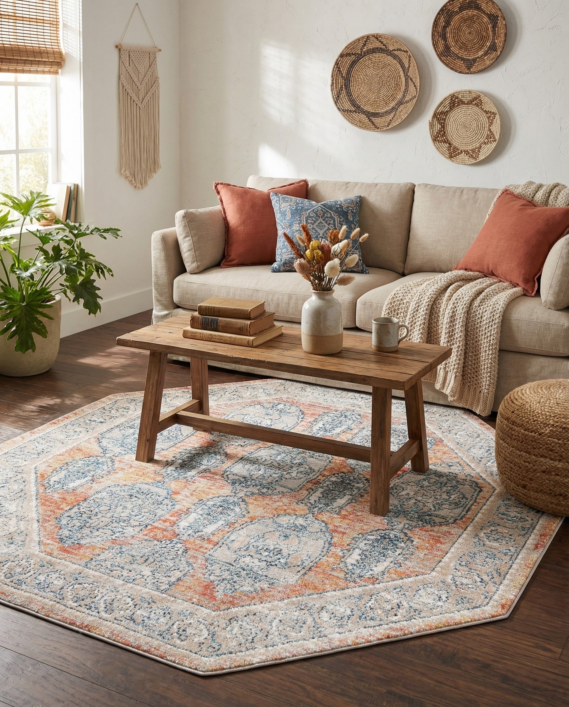  5' x 5' Lola Octagon Rug