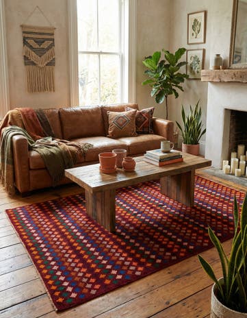 6' x 7' 10 Hand Knotted Balouch Wool Rug