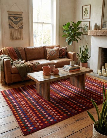 6' x 7' 10 Hand Knotted Balouch Wool Rug