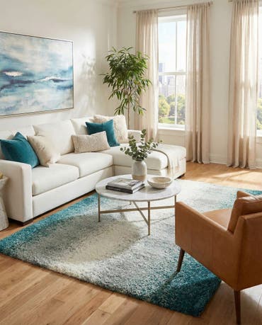  9' x 12' Soft Touch Shag Rug