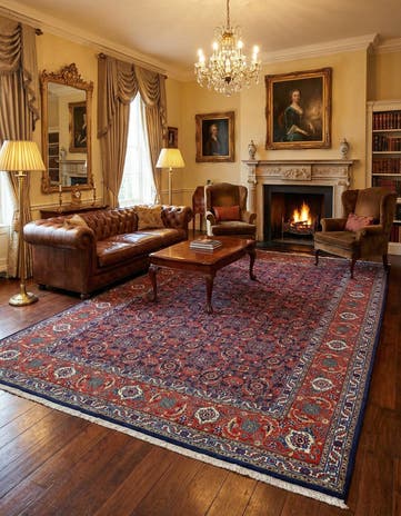 8' 2 x 11' 1 Tabriz Wool Rug
