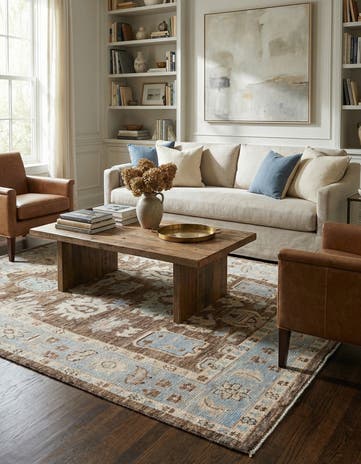 8' 4 x 10' 2 Hand Knotted Oushak Wool Rug