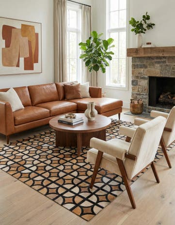 5' x 7' 10 Cowhide Rug