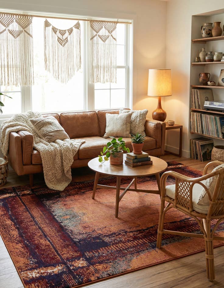 Detail image of 8' x 11'  Washable Casablanca Rug