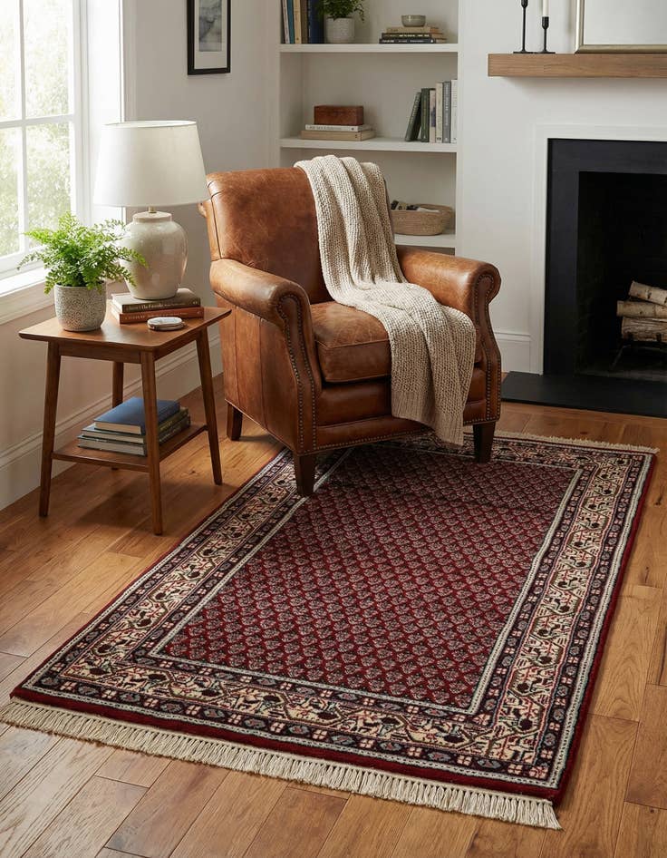 Detail image of  3' x 5' 5  Hand Knotted Mir Wool Rug