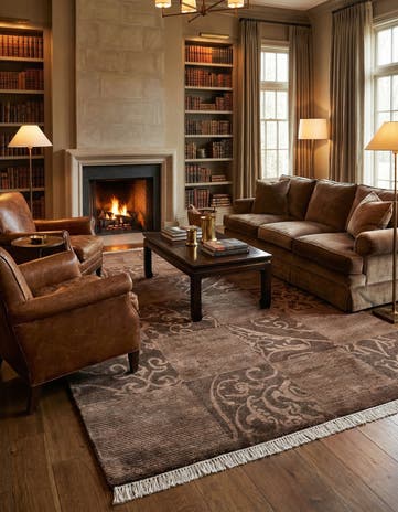 5' 9 x 8' Hand Knotted Darya Wool Rug