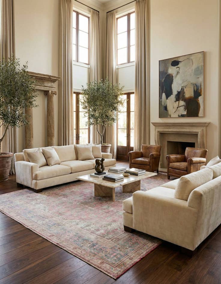 Detail image of  9' 6 x 12' 6  Hand Knotted Ultra Vintage Persian Wool Rug