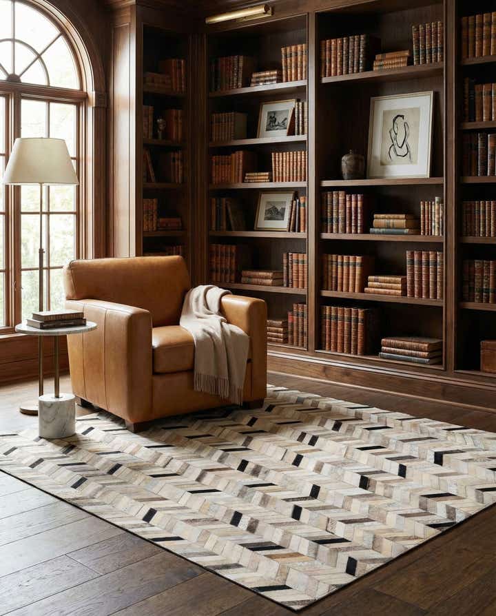 5' 3 x 8' Cowhide Rug