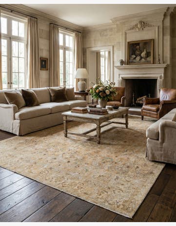 10' x 12' 8 Hand Knotted Ultra Vintage Persian Wool Rug
