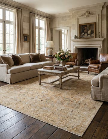 10' x 12' 8 Hand Knotted Ultra Vintage Persian Wool Rug