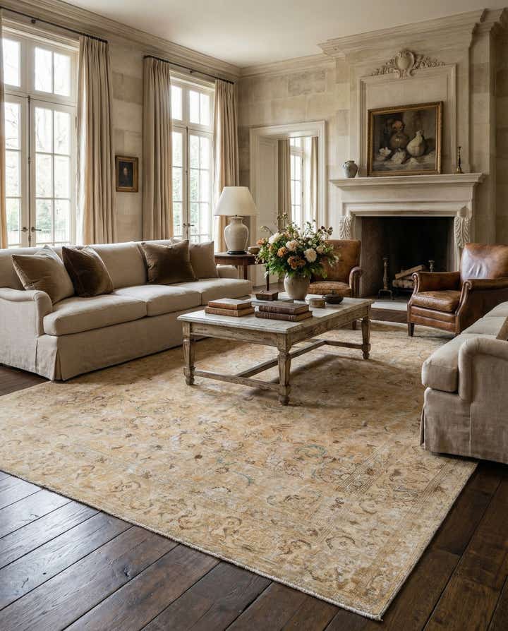 10' x 12' 8 Hand Knotted Ultra Vintage Persian Wool Rug