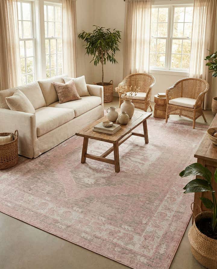 9' x 12' Easy-Clean Traditional Indoor / Outdoor Rug