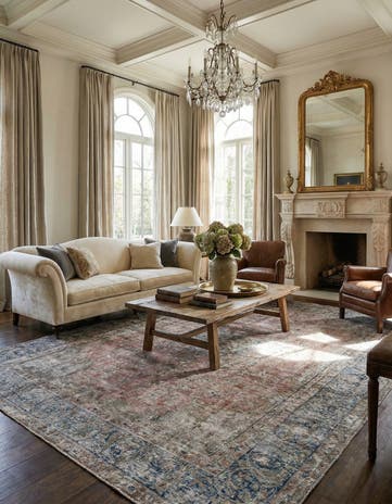 9' 6 x 12' 8 Vintage Royal Wool Rug