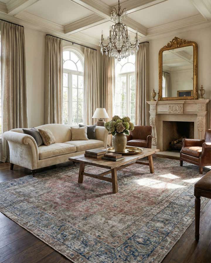 9' 6 x 12' 8 Vintage Royal Wool Rug