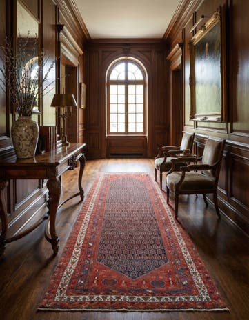 6' 6 x 16' 6 Hand Knotted Endjalas Persian Wool Runner Rug
