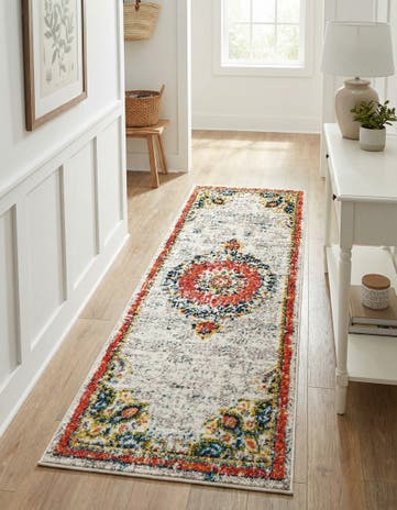 Ivory Madeline Runner Rug