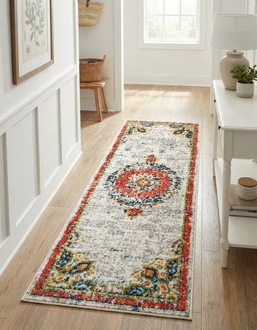 Ivory Madeline Runner Rug