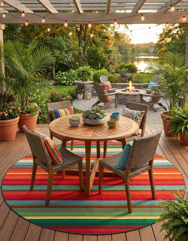 10' x 10' Easy-Clean Modern Indoor / Outdoor...