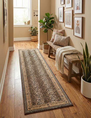 Brown Safari Runner Rug
