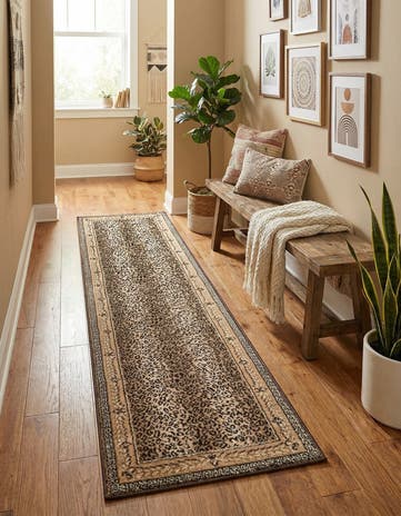 Brown Safari Runner Rug
