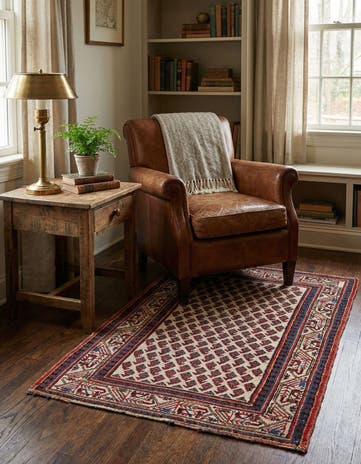 2' 7 x 4' 3 Hand Knotted Mir Wool Rug