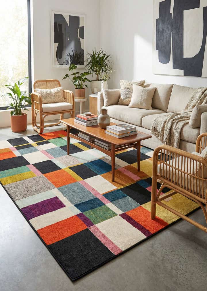 7' 10 x 10' Easy-Clean Casablanca Indoor / Outdoor Rug