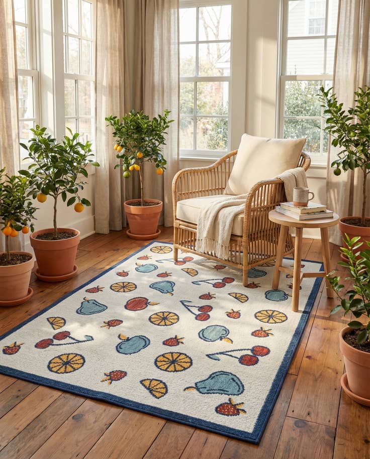 Detail image of 5' x 7' 7 Easy-Clean Indoor / Outdoor Rug