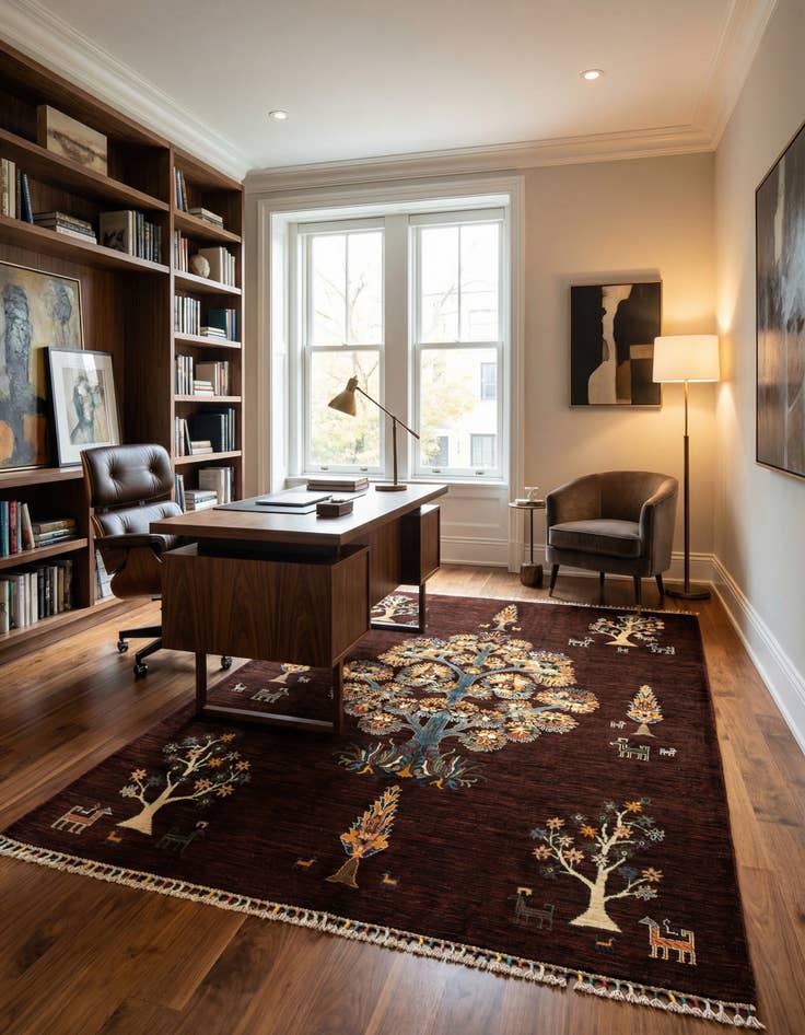 Detail image of 5' 9 x 7' 9 Ariana Ziegler Wool Rug