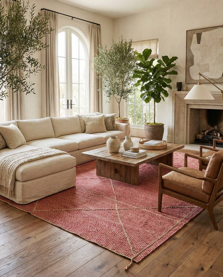 Detail image of 8' 9 x 12' Hand Woven Kilim Modern Wool Rug