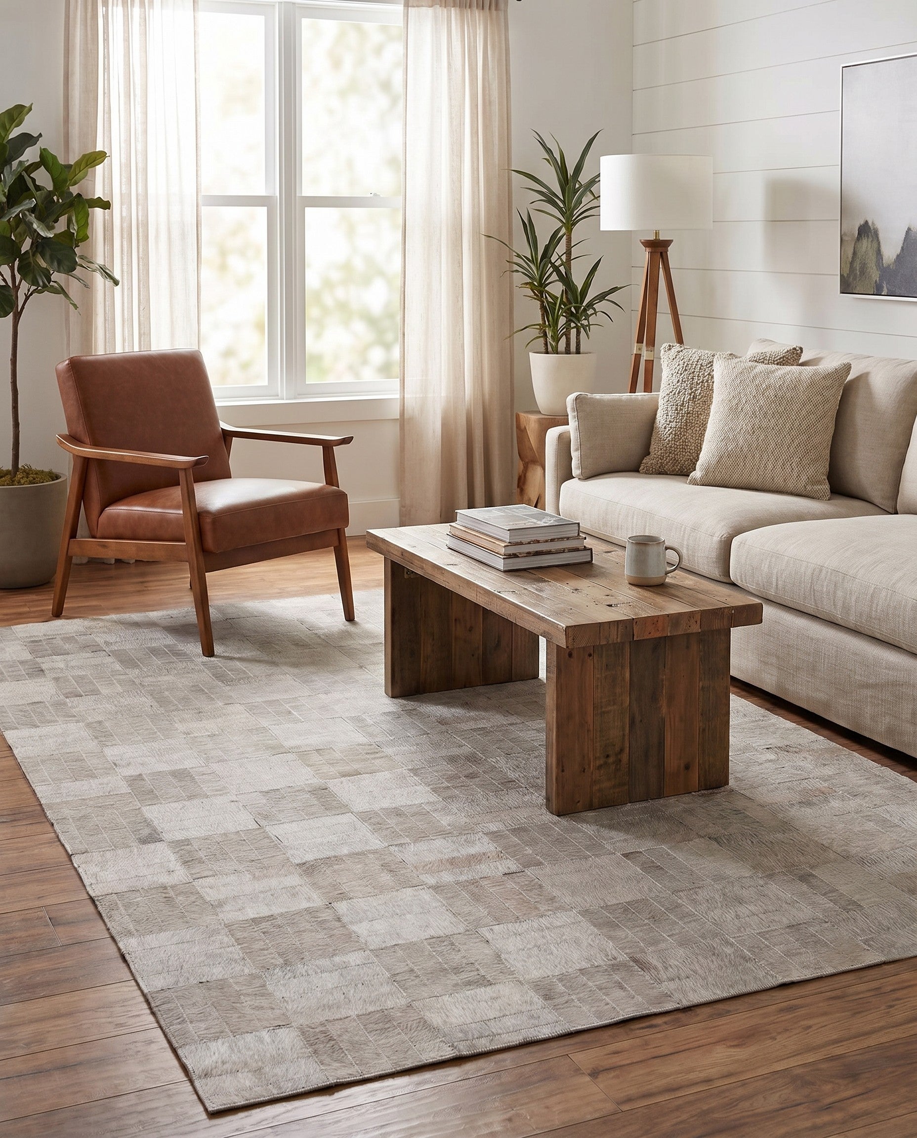 4' 2 x 6' 5 Cowhide Rug