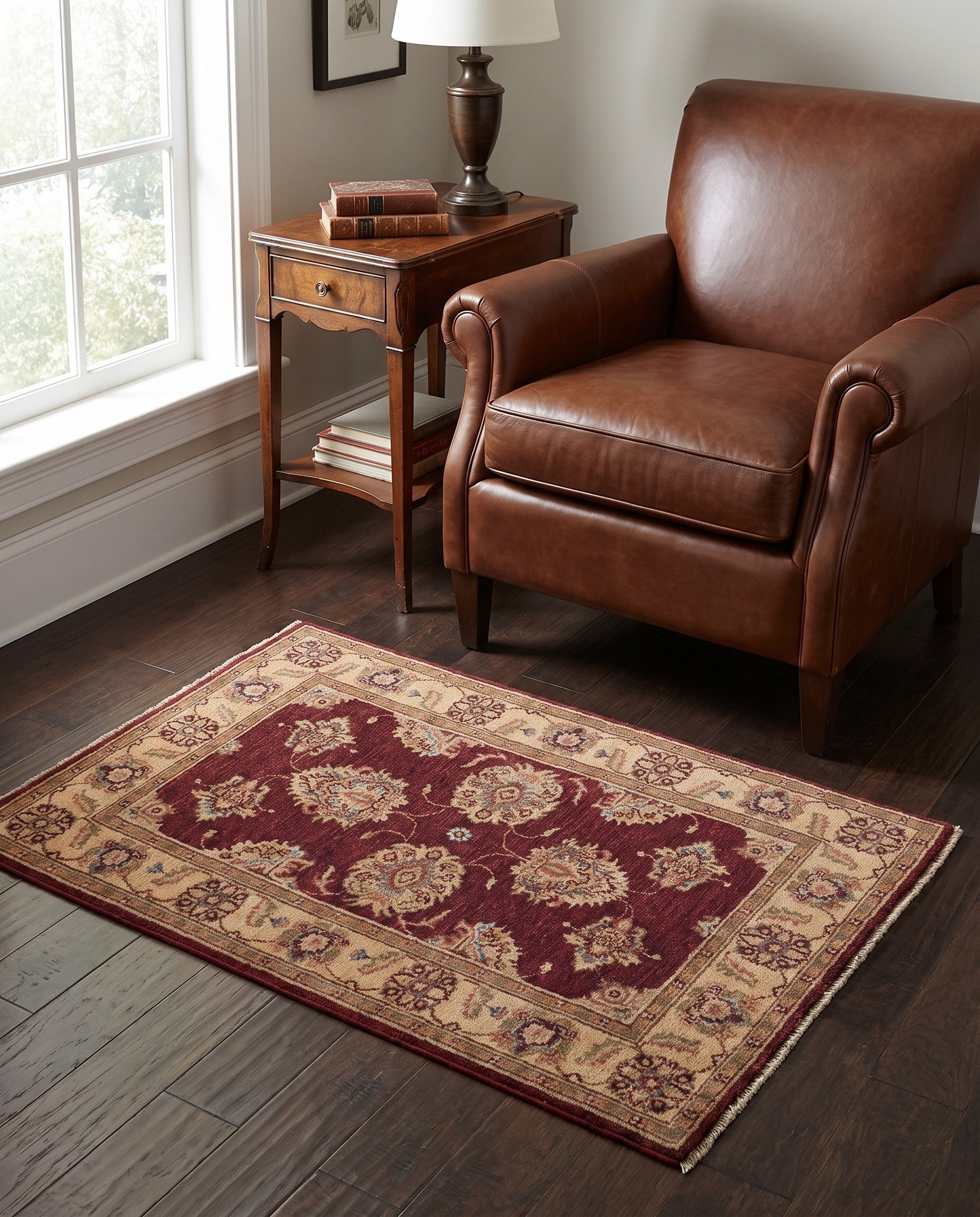2' 7 x 4' 1 Hand Knotted Ziegler Rug