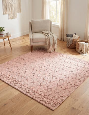 5' 3 x 5' 3 Hand Woven Larsa Jute Square Rug