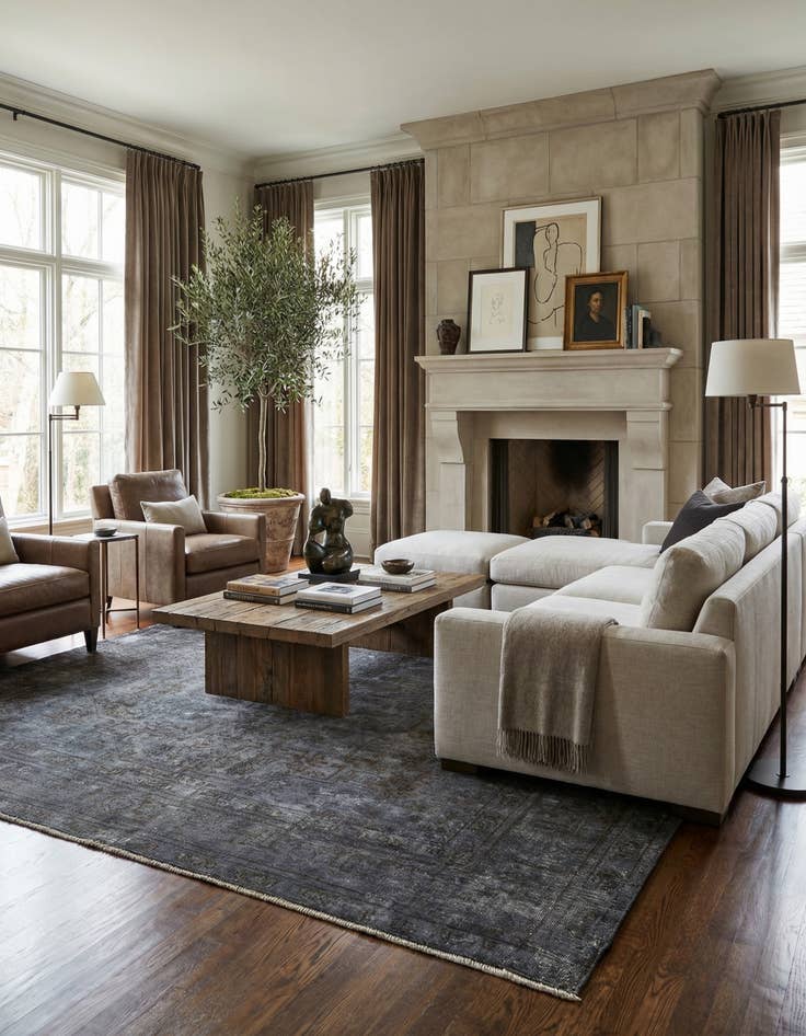 Detail image of 6' 6 x 9' 5  Hand Knotted Ultra Vintage Persian Wool Rug