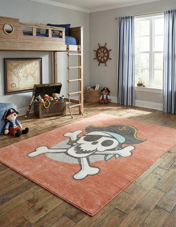 7' 10 x 10' Pirate Whimsy Kids Rug